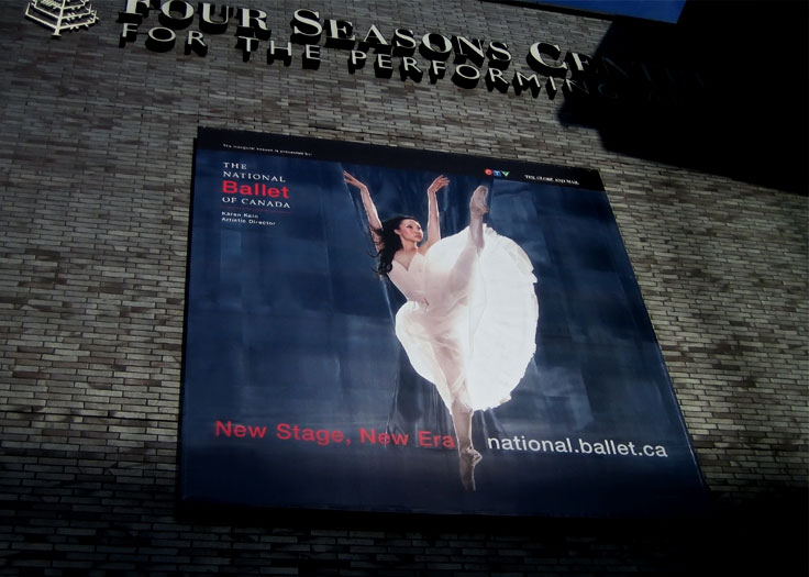 07-08 Season Ballet Banner on Four Seasons Centre