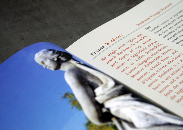 LCBO Classics Catalog Statue and Bordeaux Spread