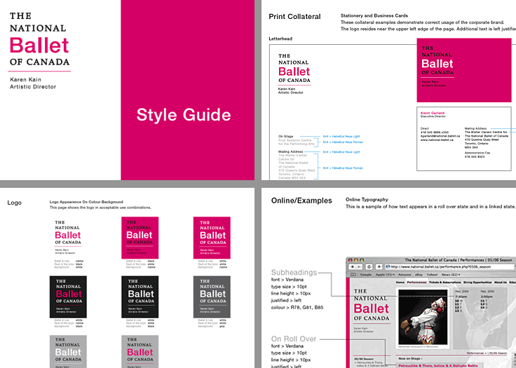 National Ballet of Canada Style Guide
