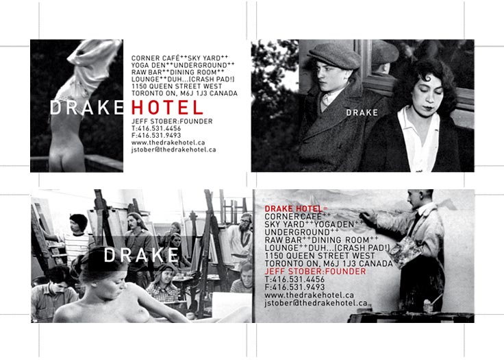 Drake Hotel Business Card Front