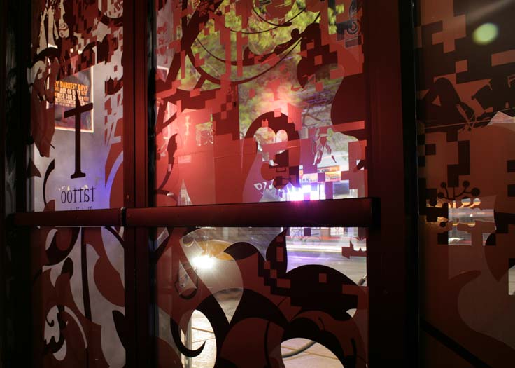 Tattoo Rock Parlour - Front Door from Interior