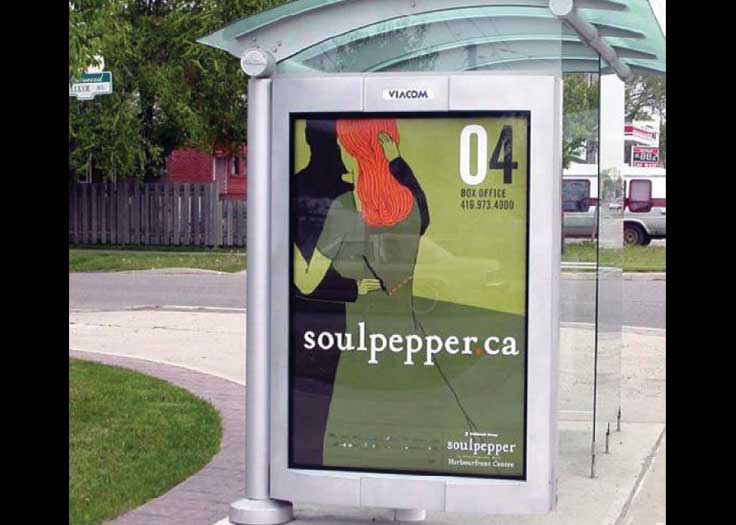 Soulpepper Bus Shelter Ad